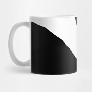 Green Fern in the Dark Black and White Mug